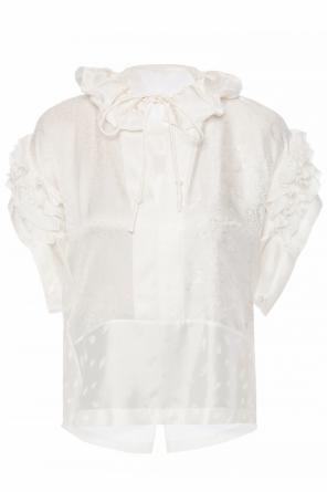 Ruffled silk top, zdjęcie 1 Ruffled silk top od Chloe